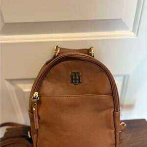 Brown Leather Backpack